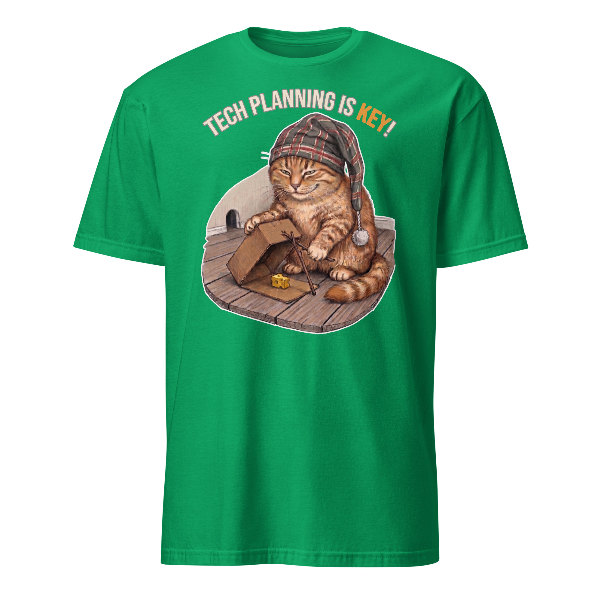 Tech Planning Cat Short-Sleeve Unisex T-Shirt